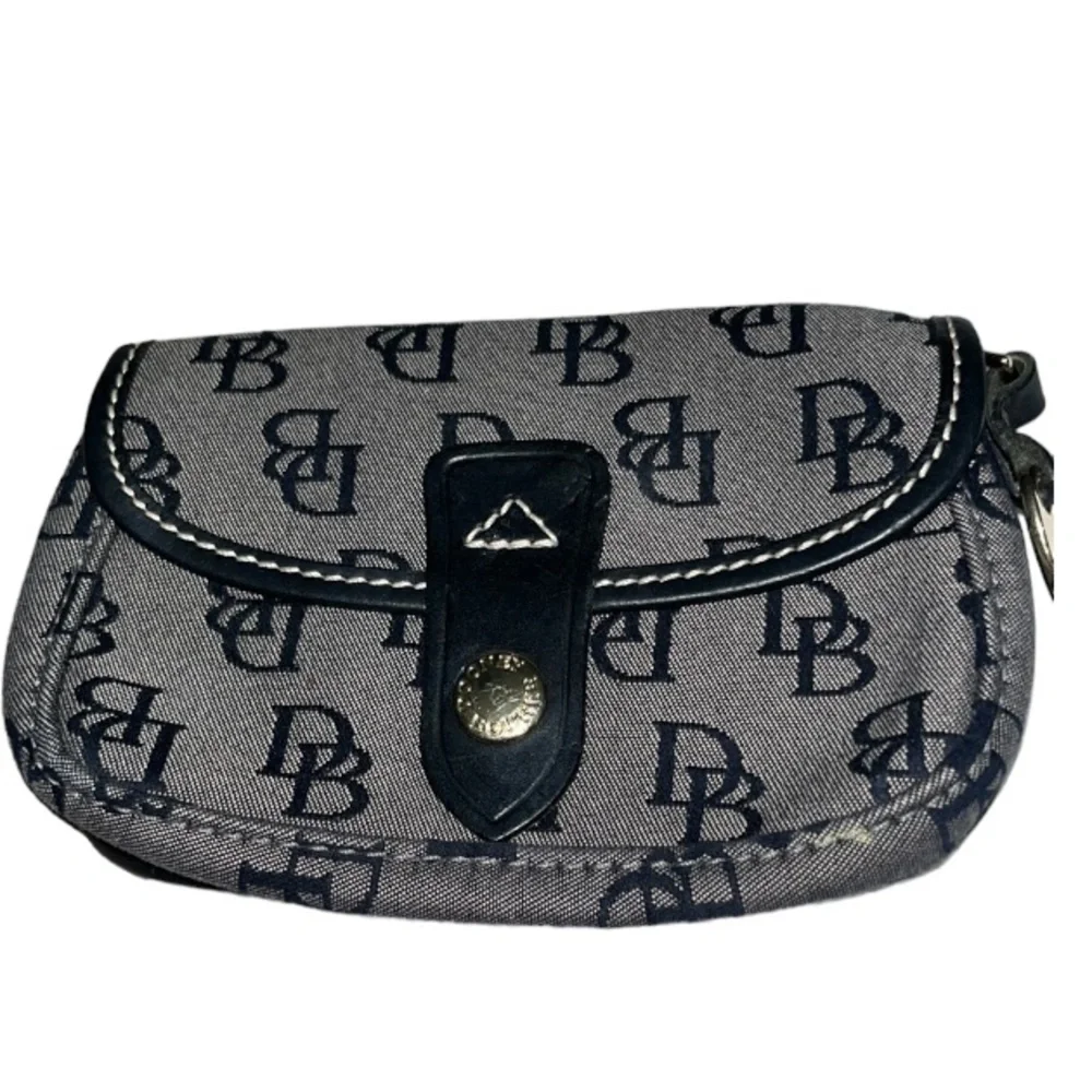 Dooney & Bourke monogram black & grey wallet wristlet